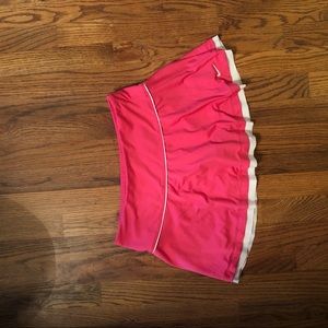 Pink/white nike tennis skirt